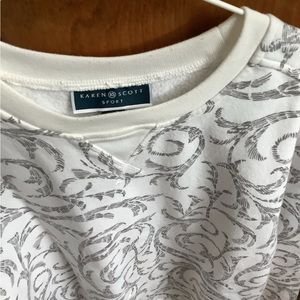 Women’s White with Black Sweatshirt